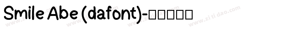 Smile Abe (dafont)字体转换